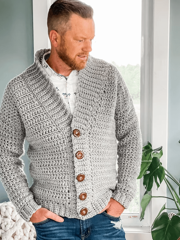 Mountain Ridge Cardigan Crochet Pattern product image (2)
