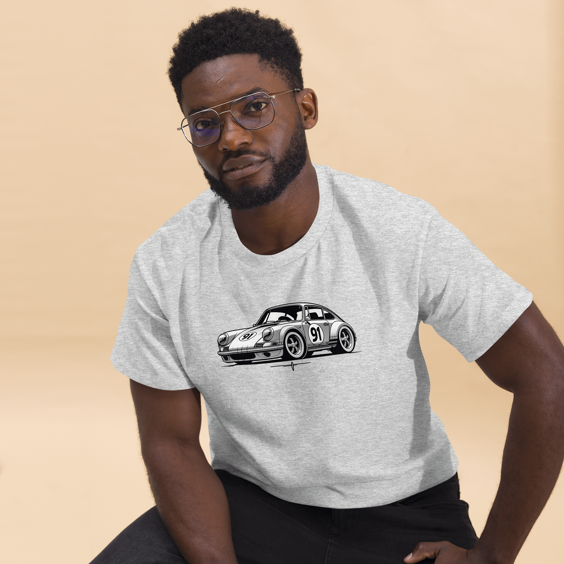 Retro Race Car Porsche 911 T-Shirt product image (74)