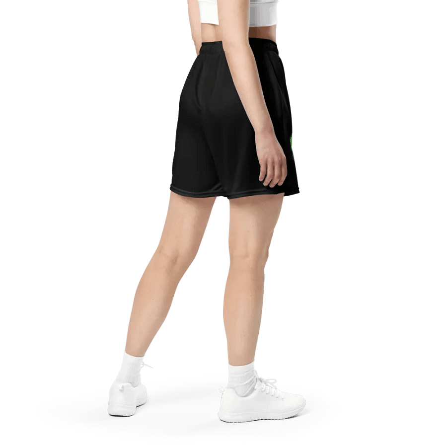 Sleeping Chloe • All-Over Print Recycled Unisex Mesh Shorts (Black) product image (5)
