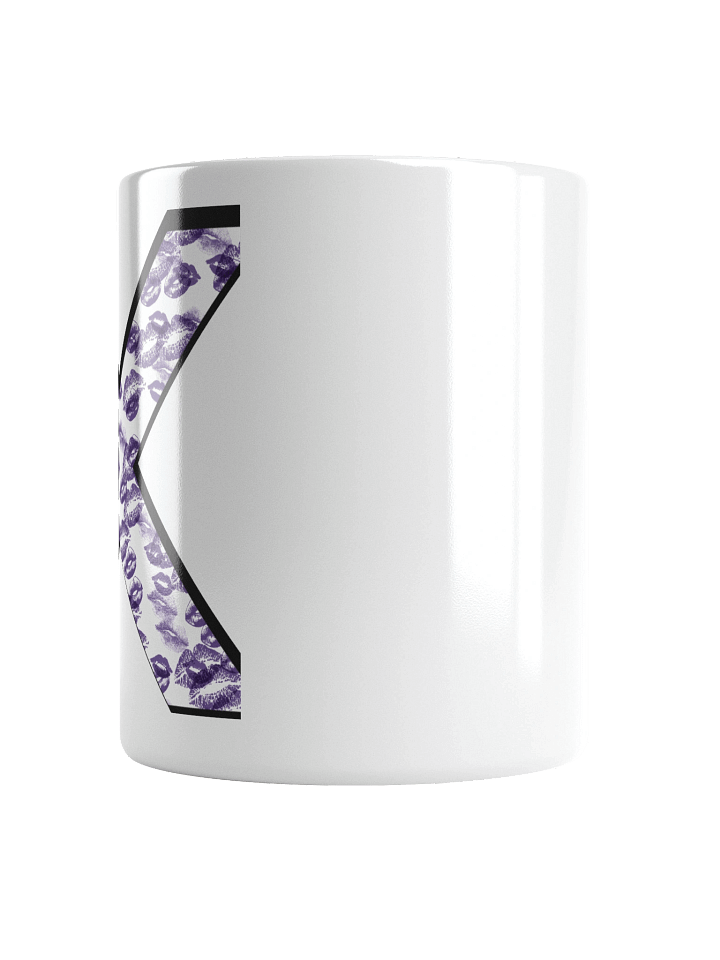 White X Purple Lipstick Kisses | Glossy White Mug product image (2)