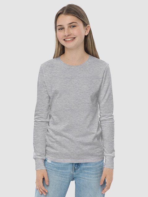 Photo showing Bella+Canvas Youth Long Sleeve T-Shirt