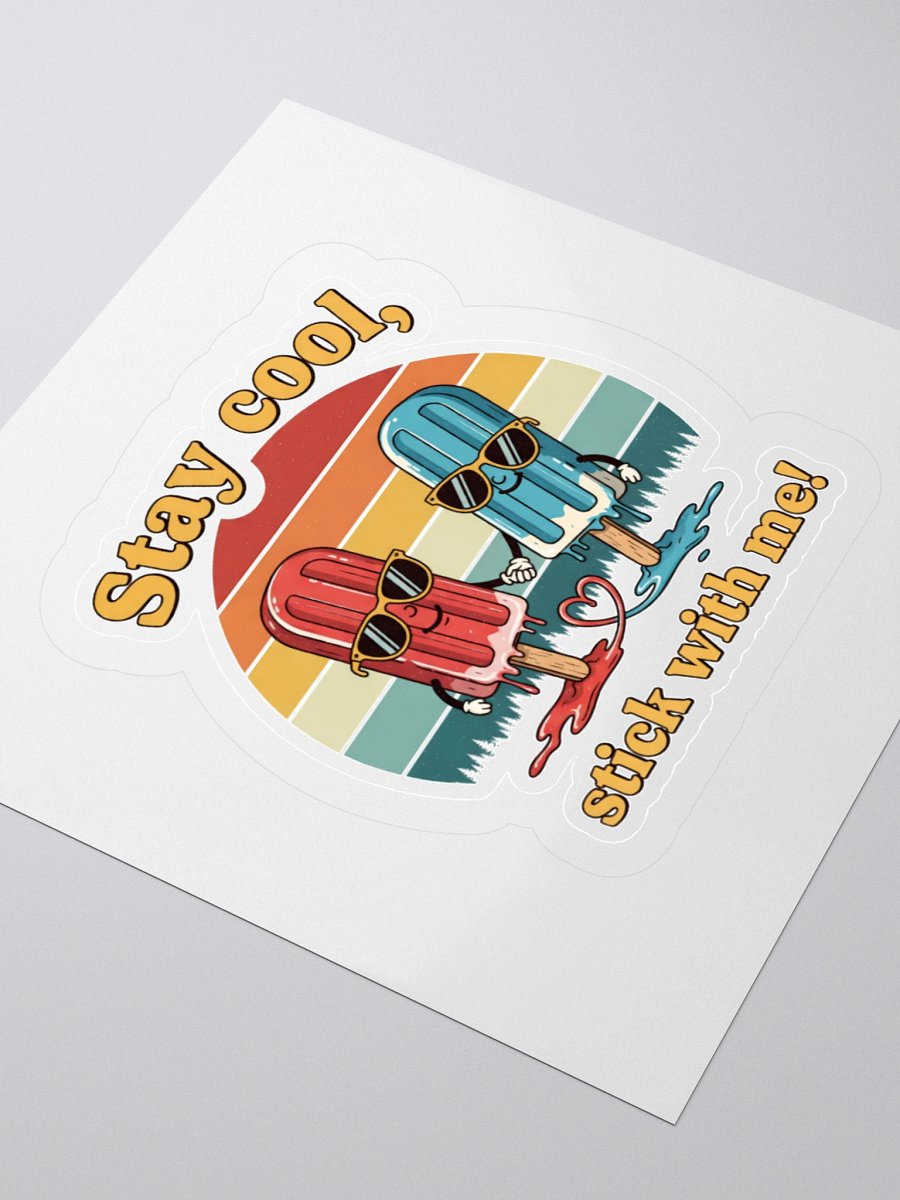 Cool Popsicle Love Kiss Cut Stickers product image (7)