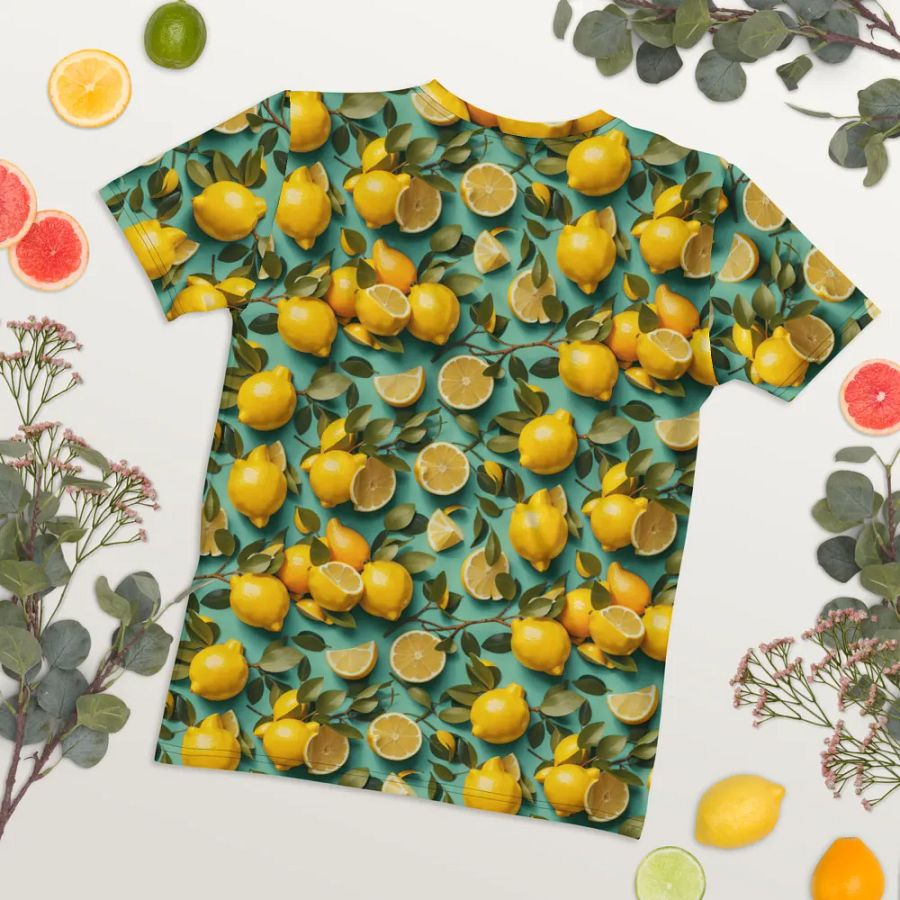 Lemon Pattern All Over Print T-shirt product image (8)