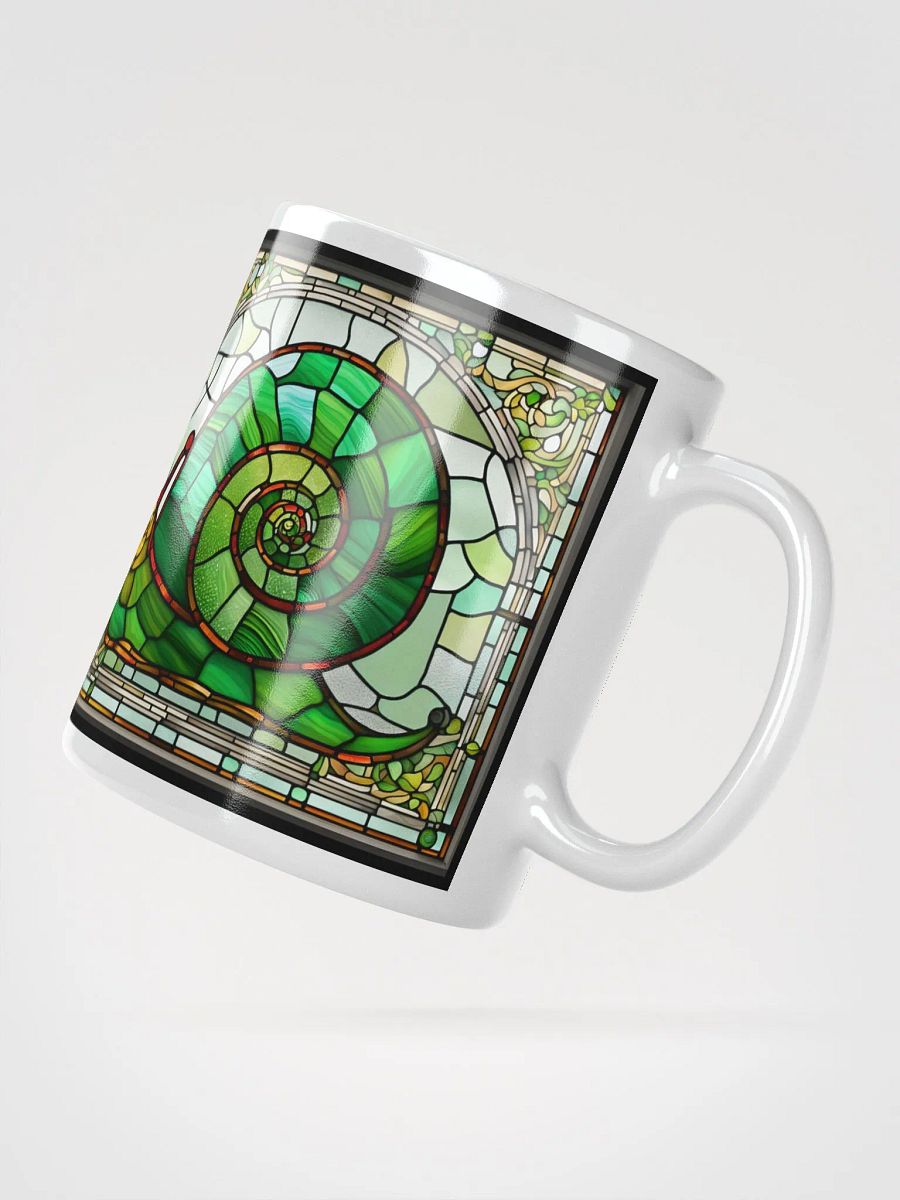 #004 Rosie Radar Snail Stained Glass Mug product image (4)