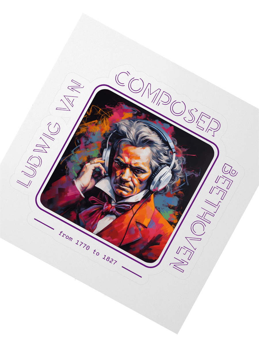 Beethoven Beats Sticker product image (2)