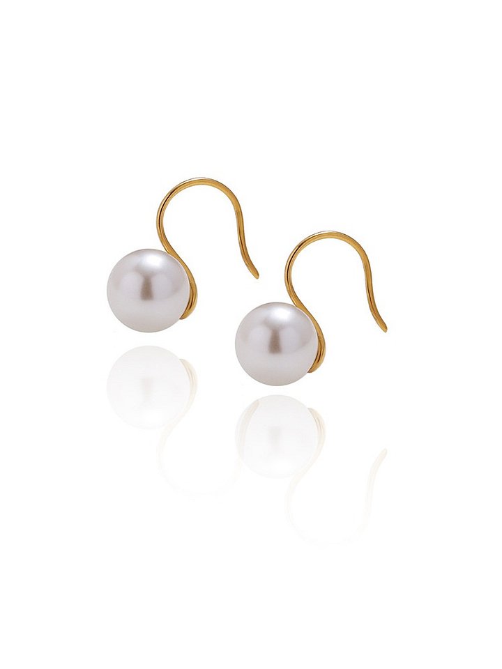 Classic Pearl Drop Hook Earrings | 18K Gold Plated product image (1)
