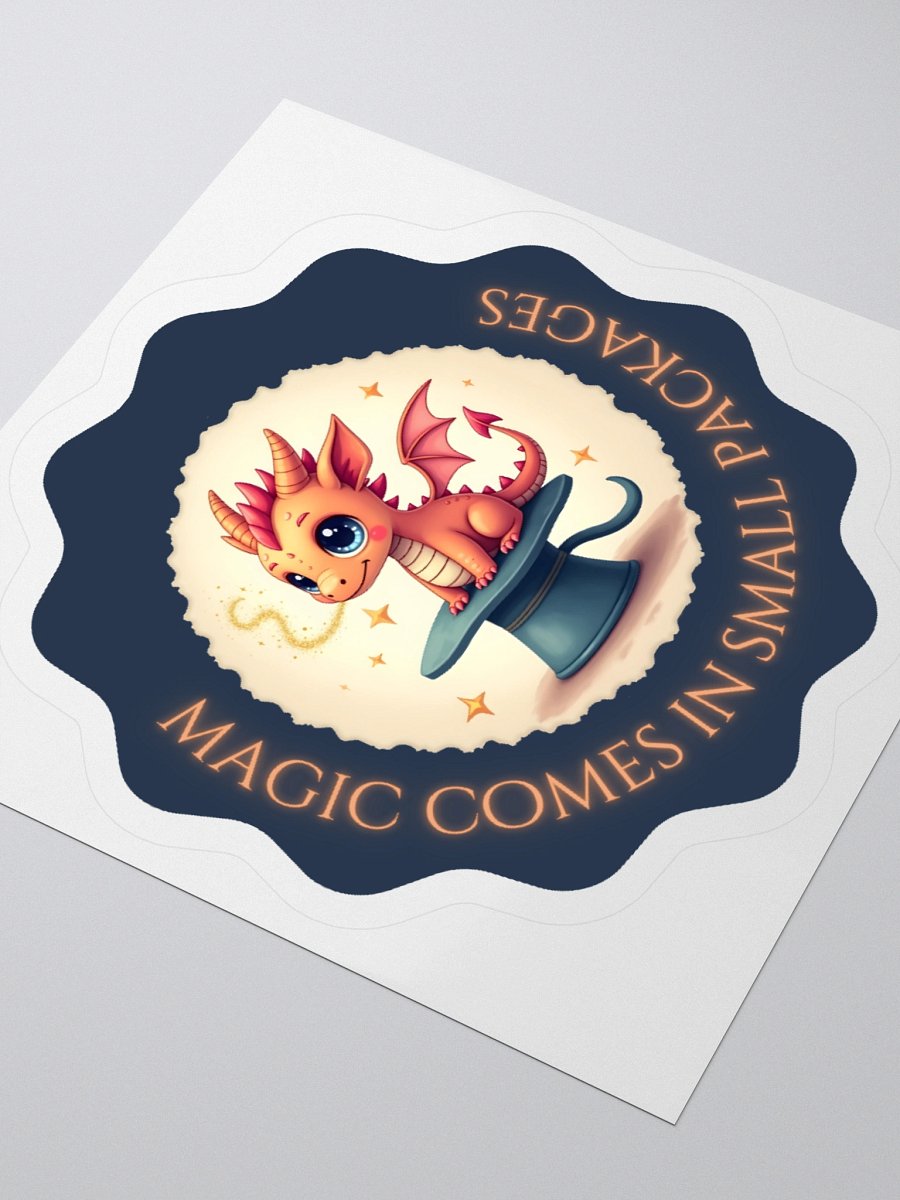 Magic Comes In Small Packages – Cute Baby Dragon Sticker product image (3)