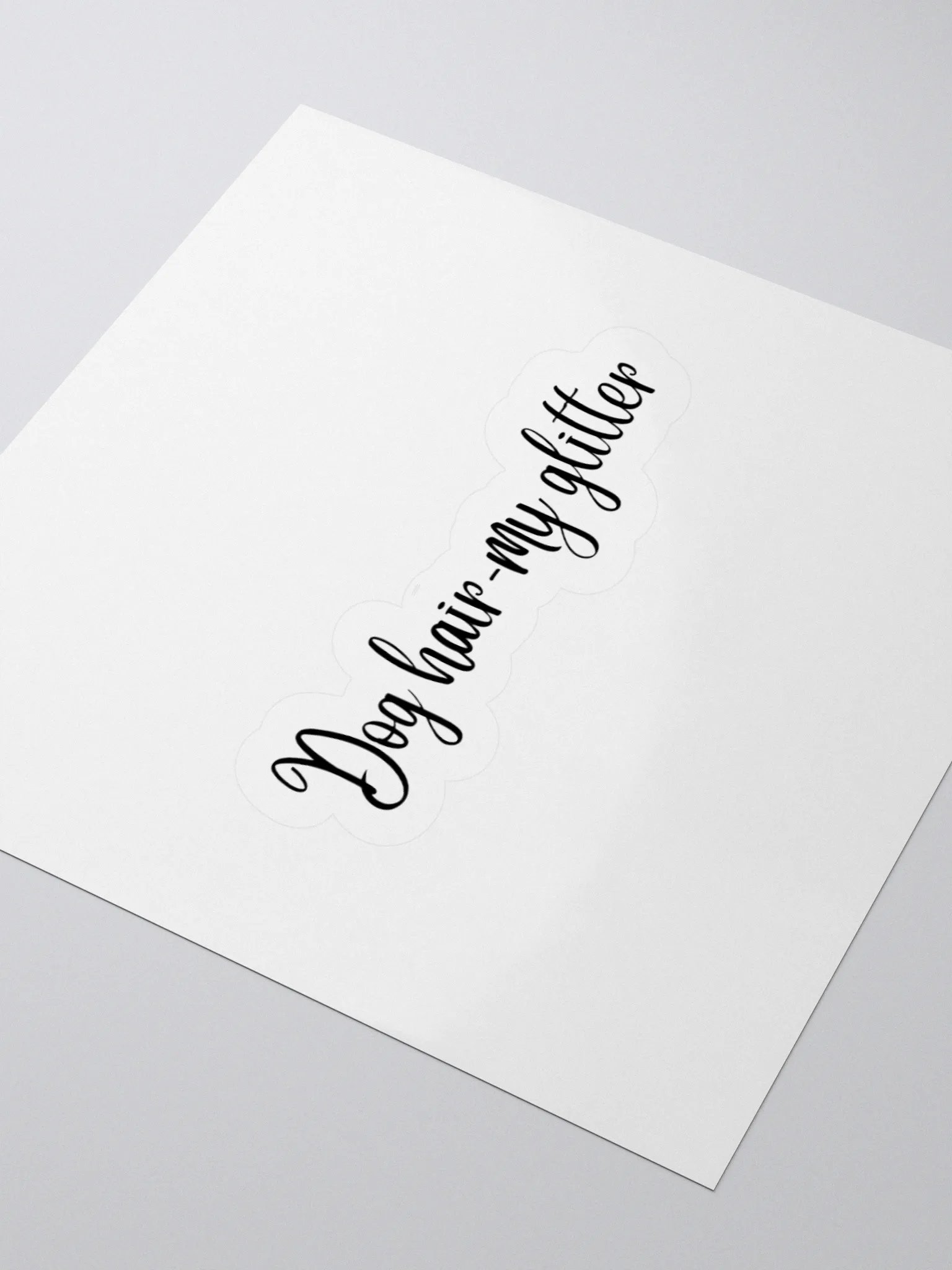 Dog hair- My glitter Sticker product image (6)