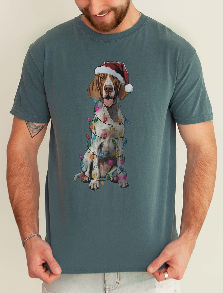 Funny Redtick Coonhound(2) Christmas T-Shirt for Coonhound Paw-rents product image (1)