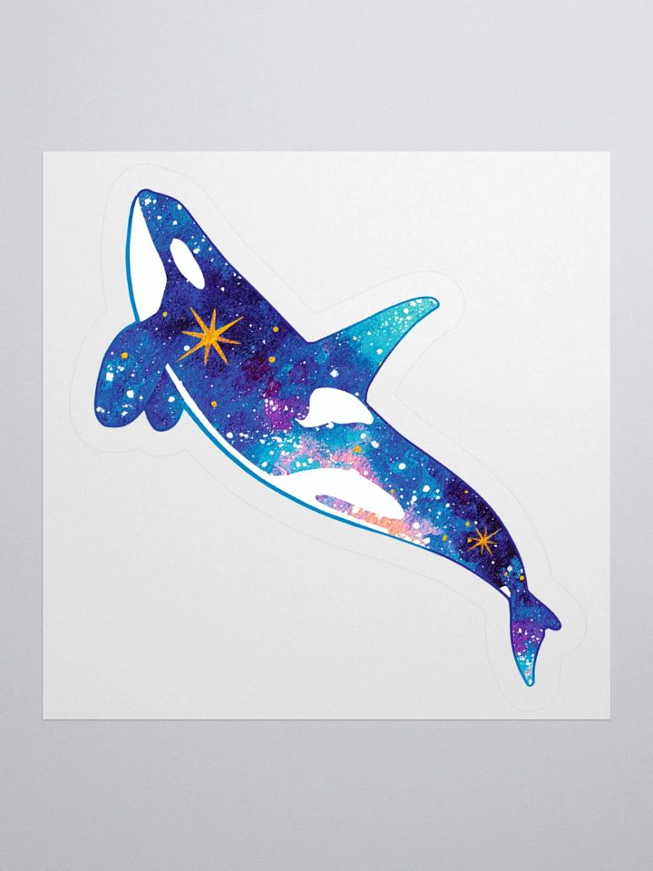 Galaxy Orca - Kiss Cut Sticker product image (1)
