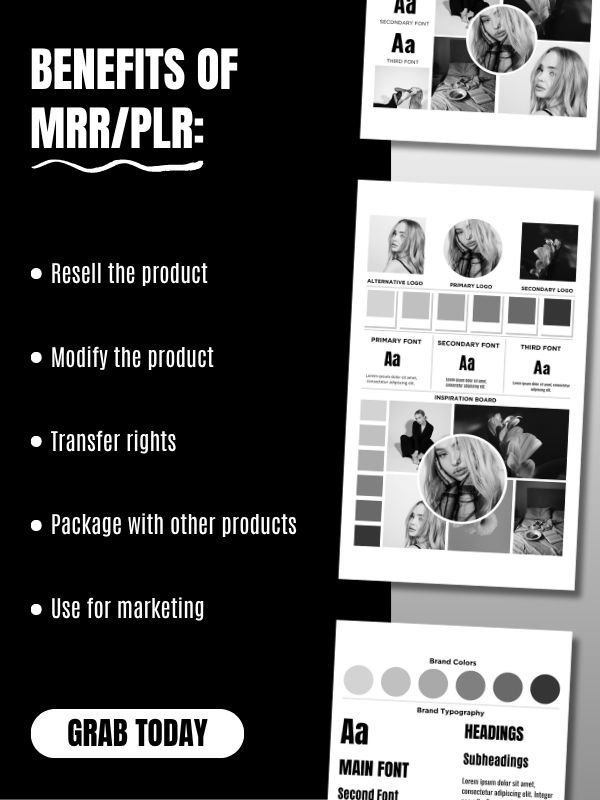 MRR/PLR Brand Board Template product image (4)