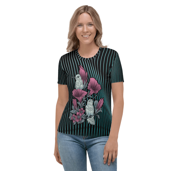 Pretty Hummingbird All Over Print T-shirt product image (2)