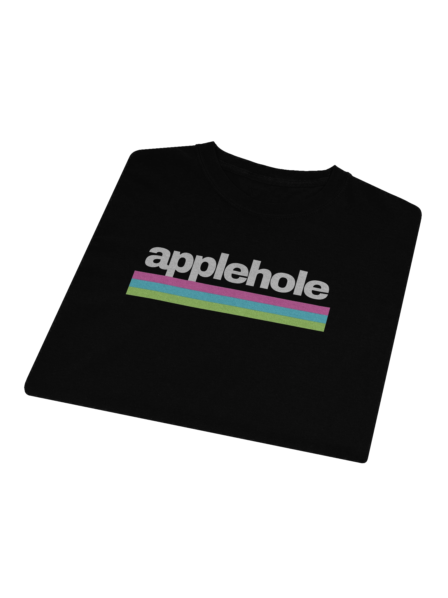 "Applehole" T-Shirt – Funny Asshole Graphic Long Sleeve Tee | Sarcastic Hippo Viral Humor Long Sleeve Shirt product image (1)