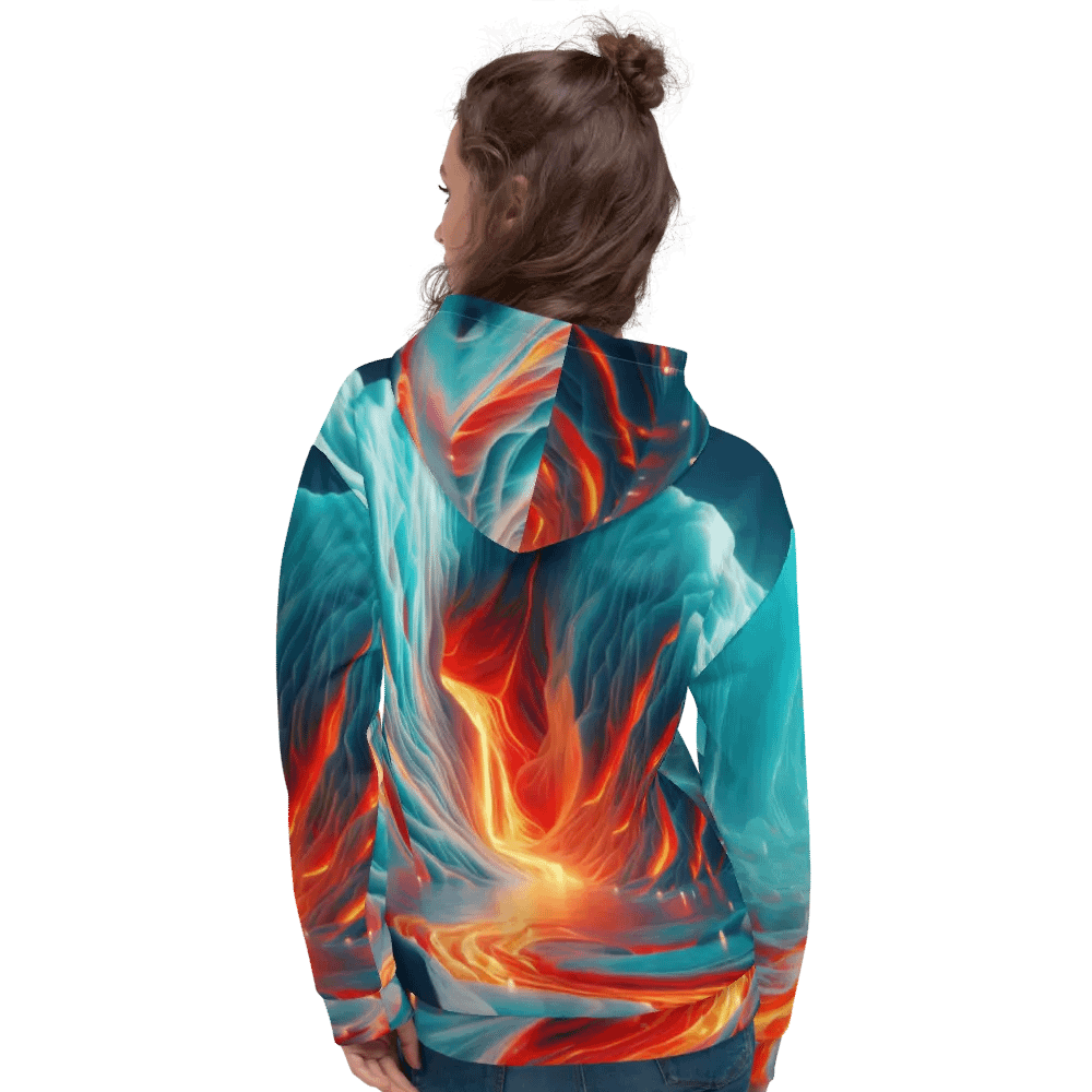 Fire and Ice - Vivid Glacial Lava Cascade #2 product image (9)