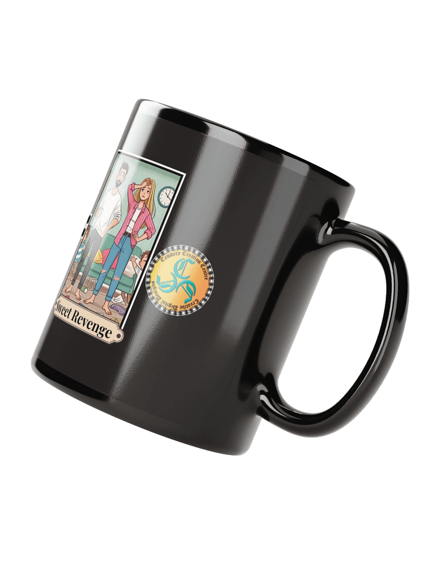 Grandkids + Candy = Sweet Revenge (Both) Glossy Black Mug product image (2)