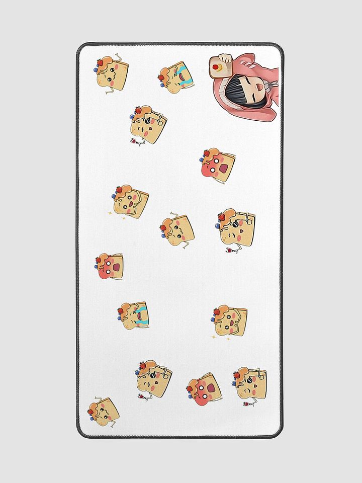 White Bunny Feng Toast Desk Mat (Toast Remix) product image (2)