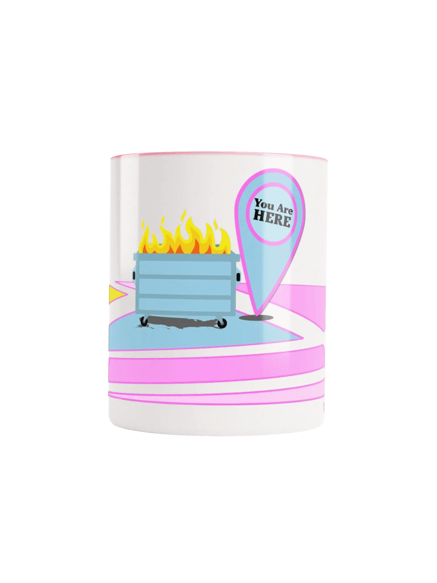You Are HERE Dumpster Fire Map Mug product image (50)