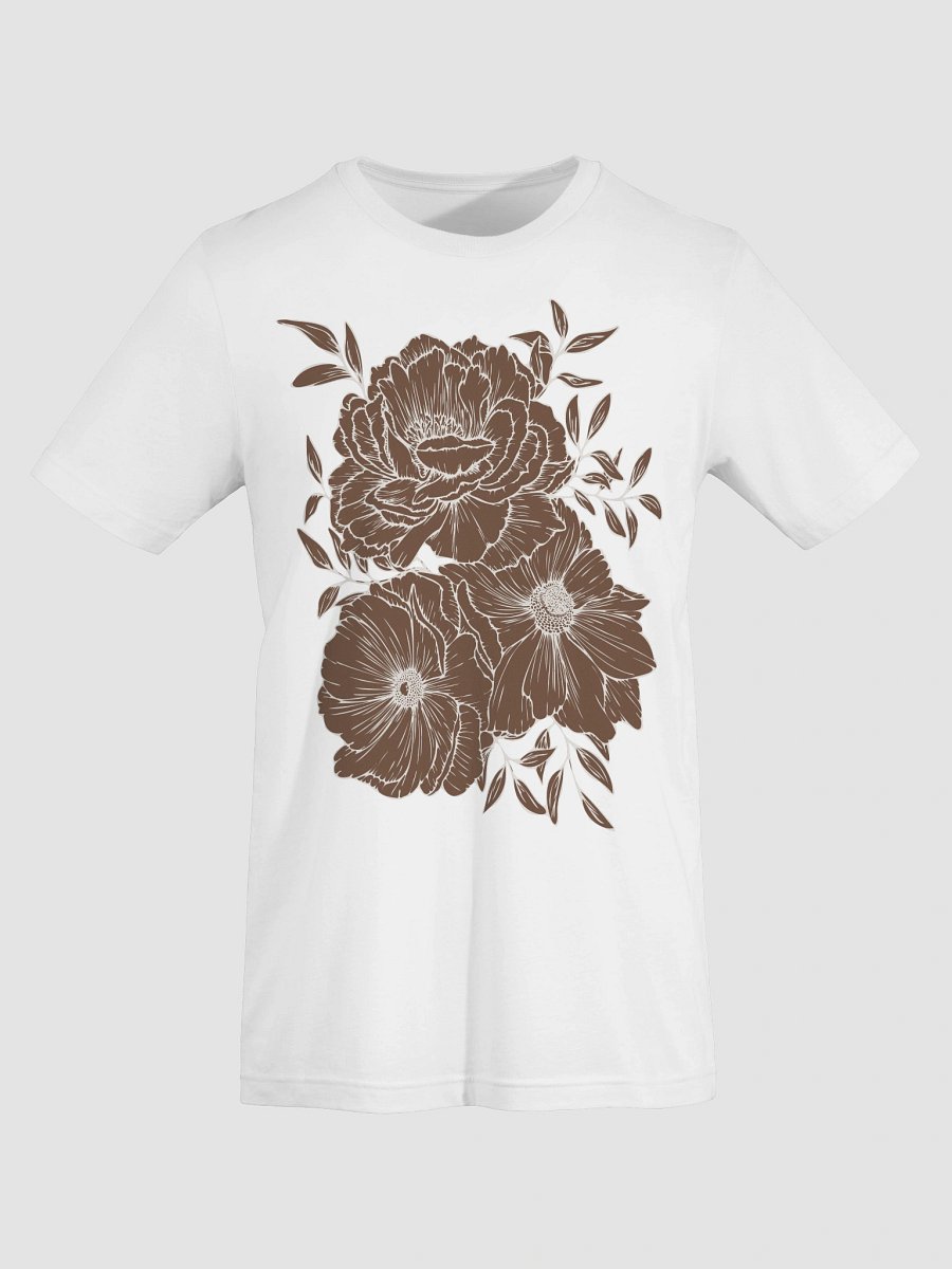 Botanical Beauty Brown Floral T-Shirt product image (8)