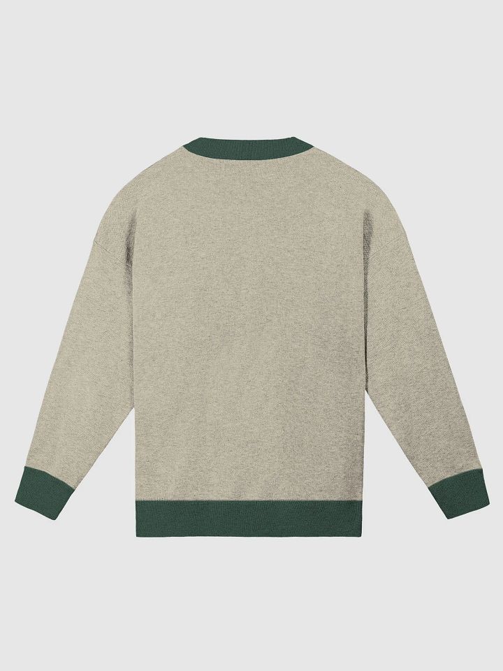 ANGELIC (lg. lined design, pine and beige) knitwear relaxed crewneck product image (10)