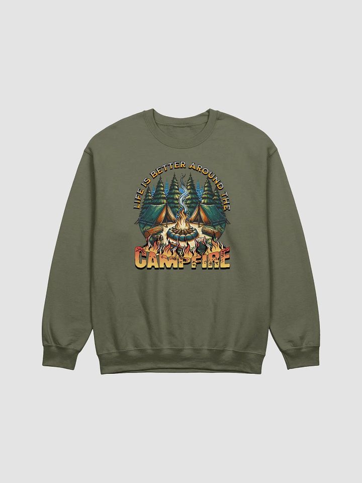 Life Is Better Around The Campfire Vibes Crewneck Sweatshirt product image (11)