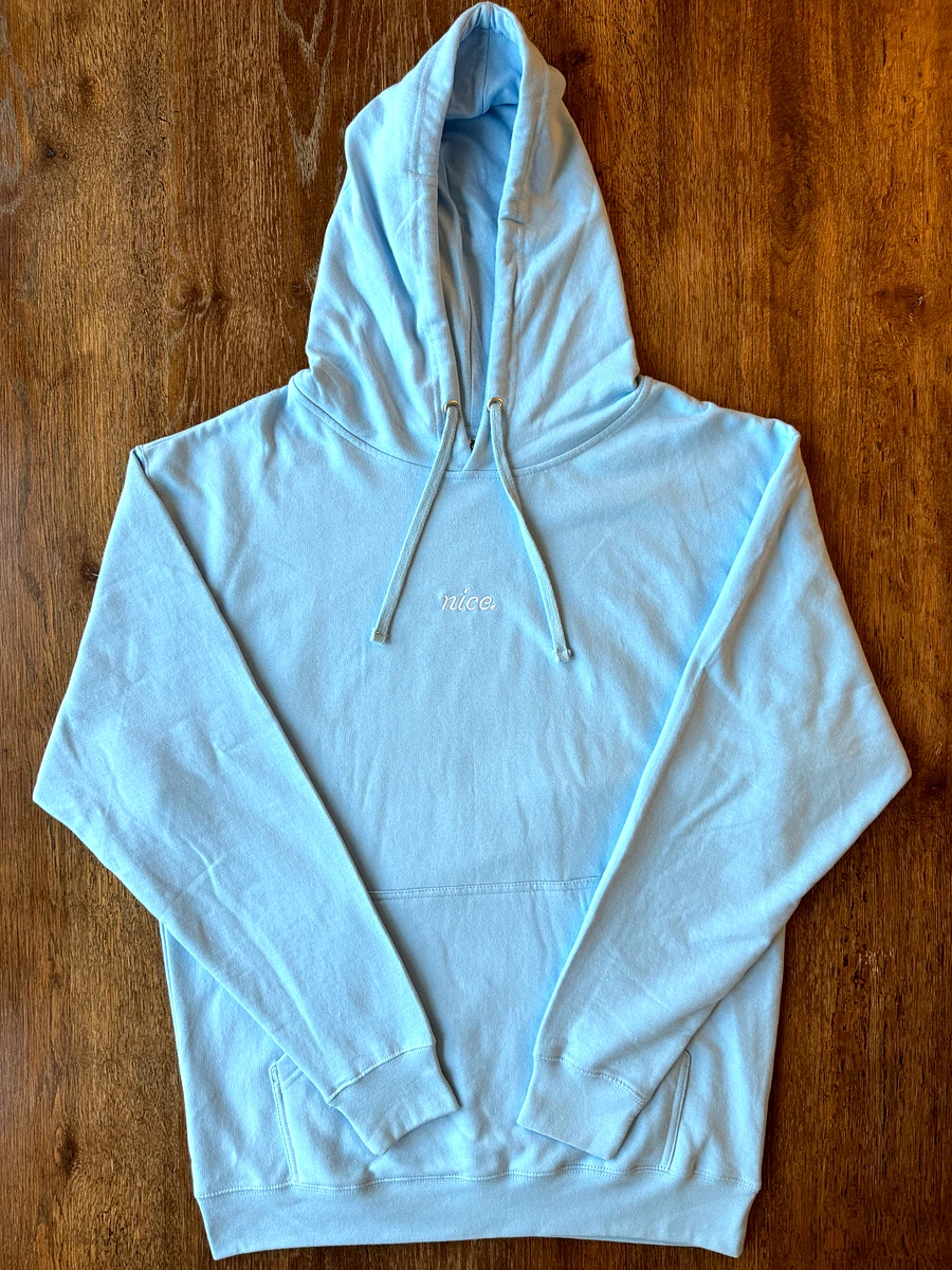Nice. Embroidered Hoodie (Blue/White) product image (4)