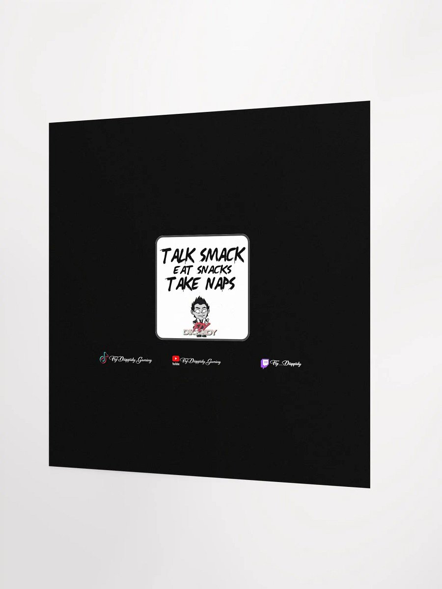 Fly Diiqqiidy Quote Matte Black Poster 18x18 product image (2)