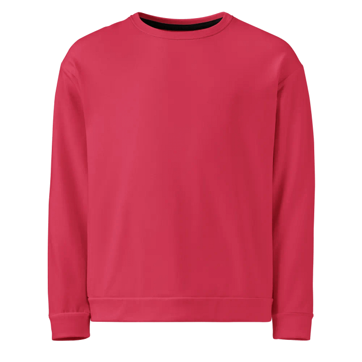 Plain Muted Red Light Summer Unisex Recycled Polyester Heavyweight Premium Sweatshirt by Treasure Pie product image (1)