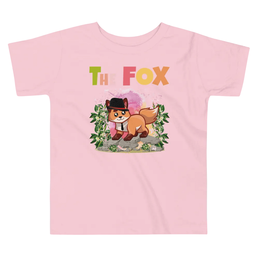 The Fox Colorful Funny Cute Bella +Canvas Toddler T-Shirt – Funny Shirt, Best Gift for Kids product image (4)