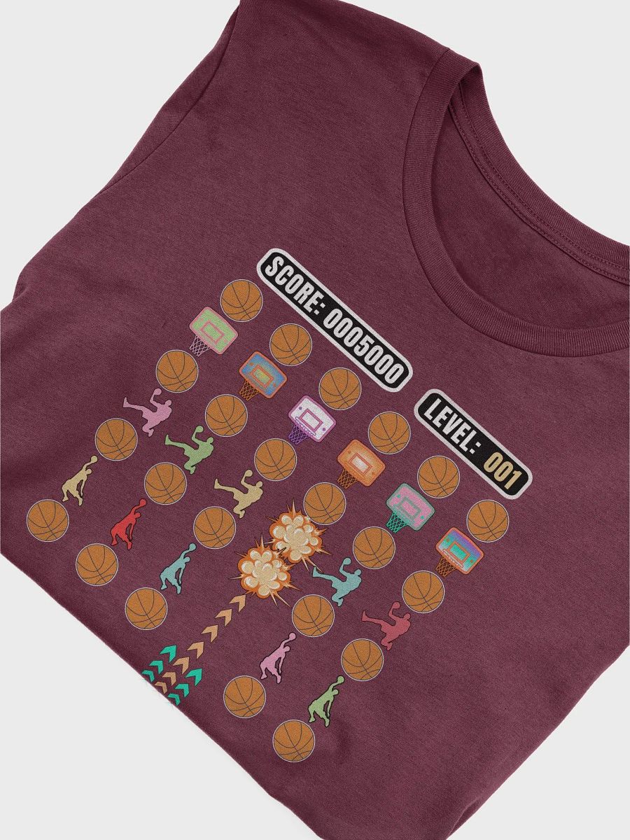Space Gamer Basketball Level Up Explosion T-Shirt product image (39)