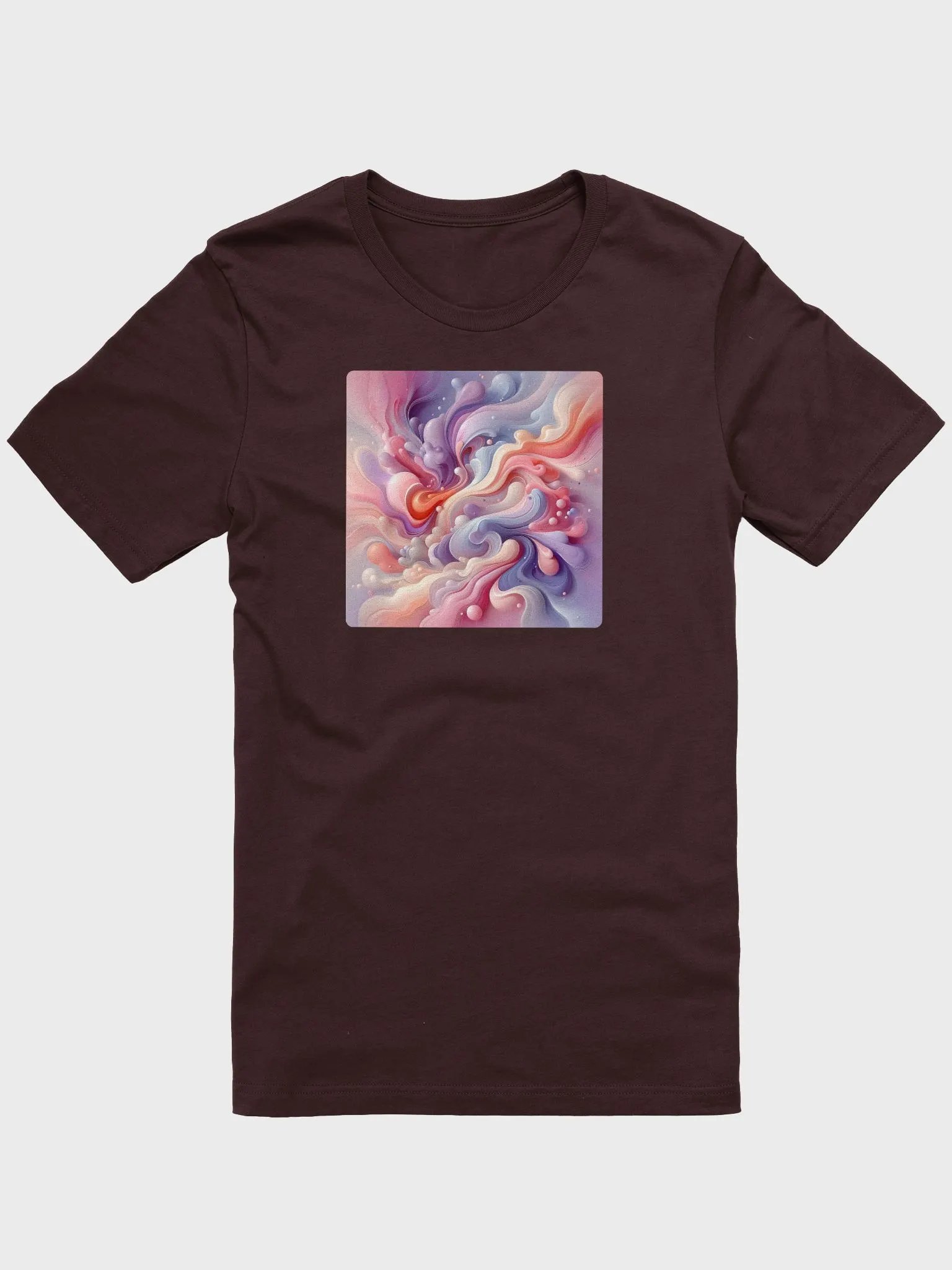 Dreamy Swirls Pastel T-Shirt | AI Design abstract fluid product image (1)