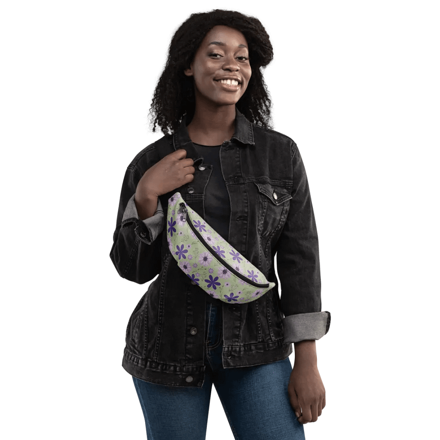 Purple Floral Bliss Fanny Pack product image (2)
