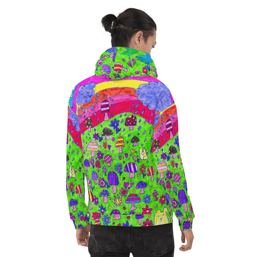 Abstract Nature's Doodle Art Unisex All Over Print Hoodie product image (12)
