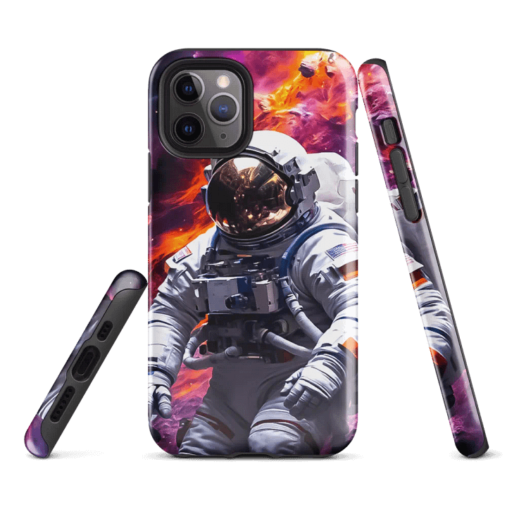 Astronaut Drifting Through Space iPhone Case product image (2)