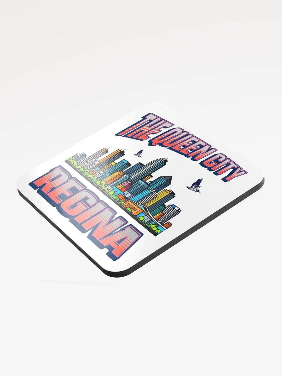 Regina The Queen City Skyline Glossed Cork Coaster product image (3)