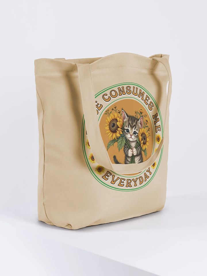 Rage Consumes Me Everyday Cat And Sunflower Tote Bag product image (4)