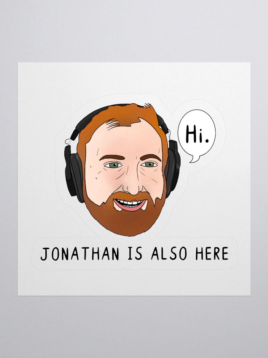 "Jonathan Is Also Here" stickers product image (1)