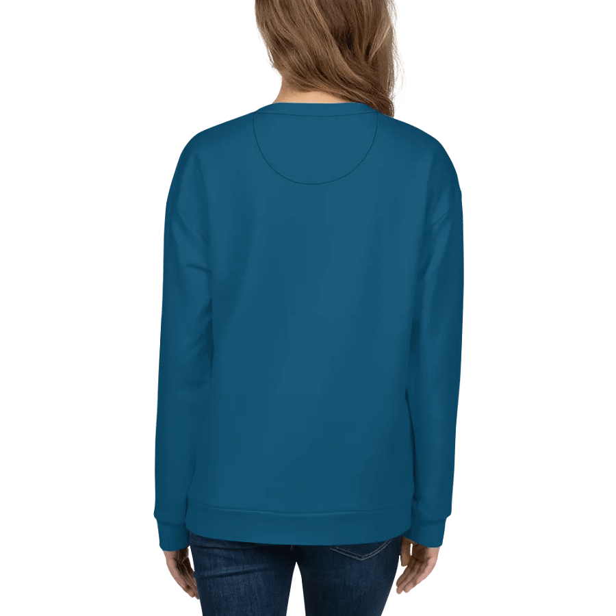 Plain Dark Blue True Summer Unisex Recycled Polyester Heavyweight Premium Sweatshirt by Treasure Pie product image (8)