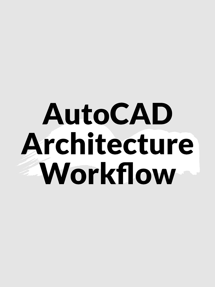 AutoCAD Architecture Workflow Chart product image (1)
