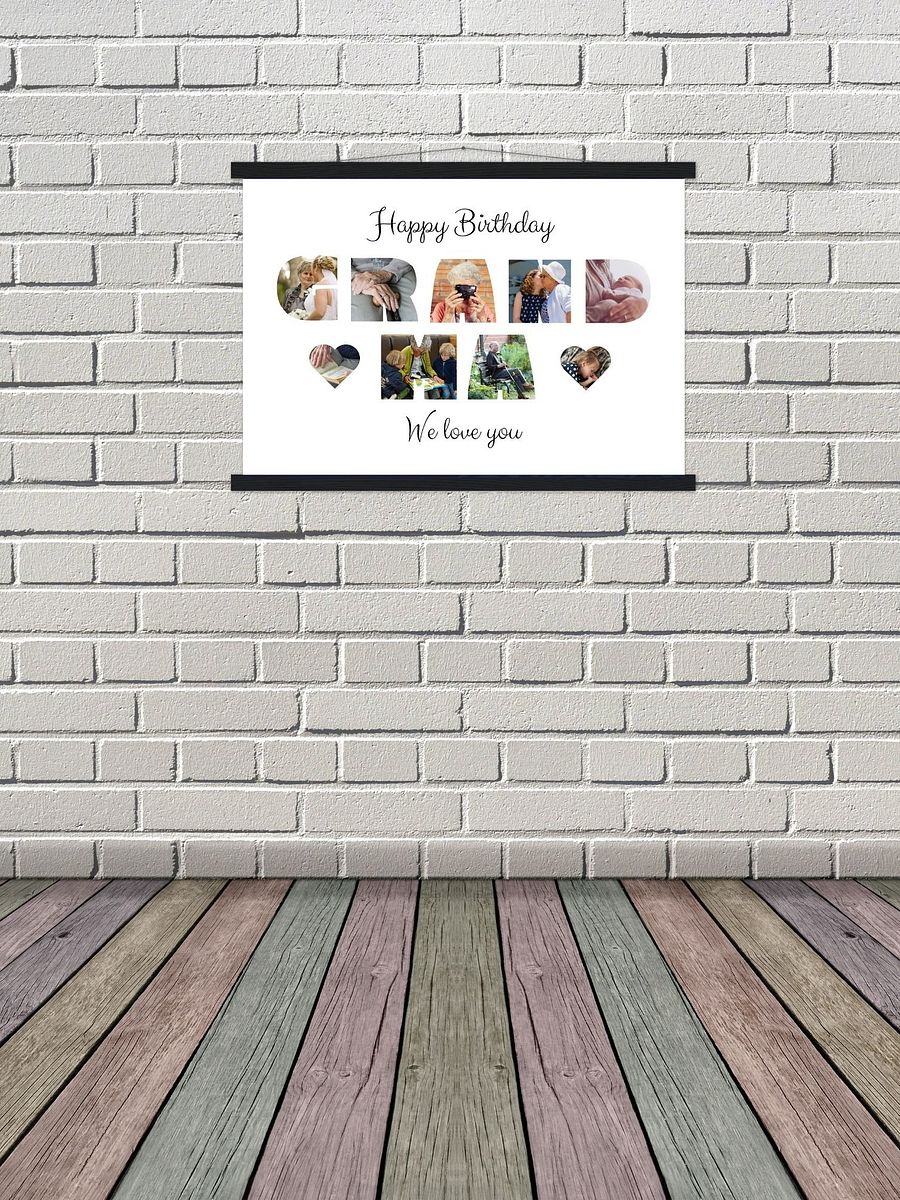 Happy Birthday Grandma Photo Collage Canva Template product image (6)