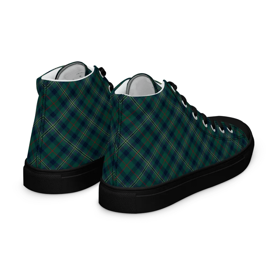 Kennedy Tartan Men's High Top Shoes product image (10)