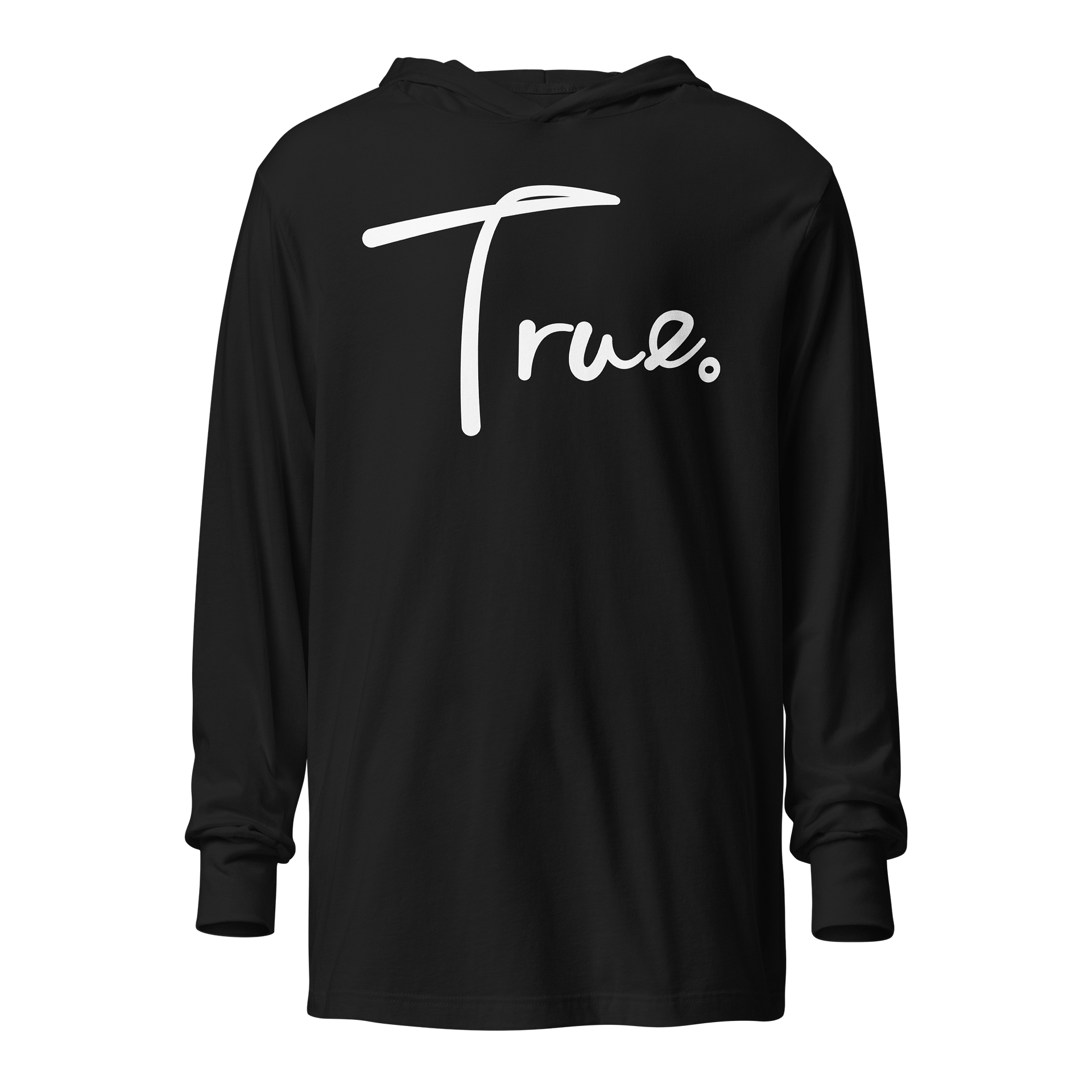 Frame Hooded Tee — in Black + Whisper White (Unisex) product image (1)