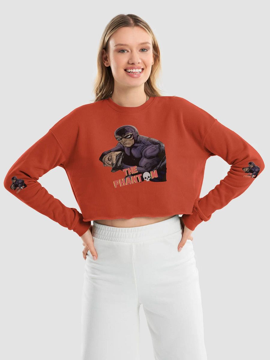 The GHOST WHO WALKS - GUNMAN Comic Style Women's Crop Sweatshirt product image (52)
