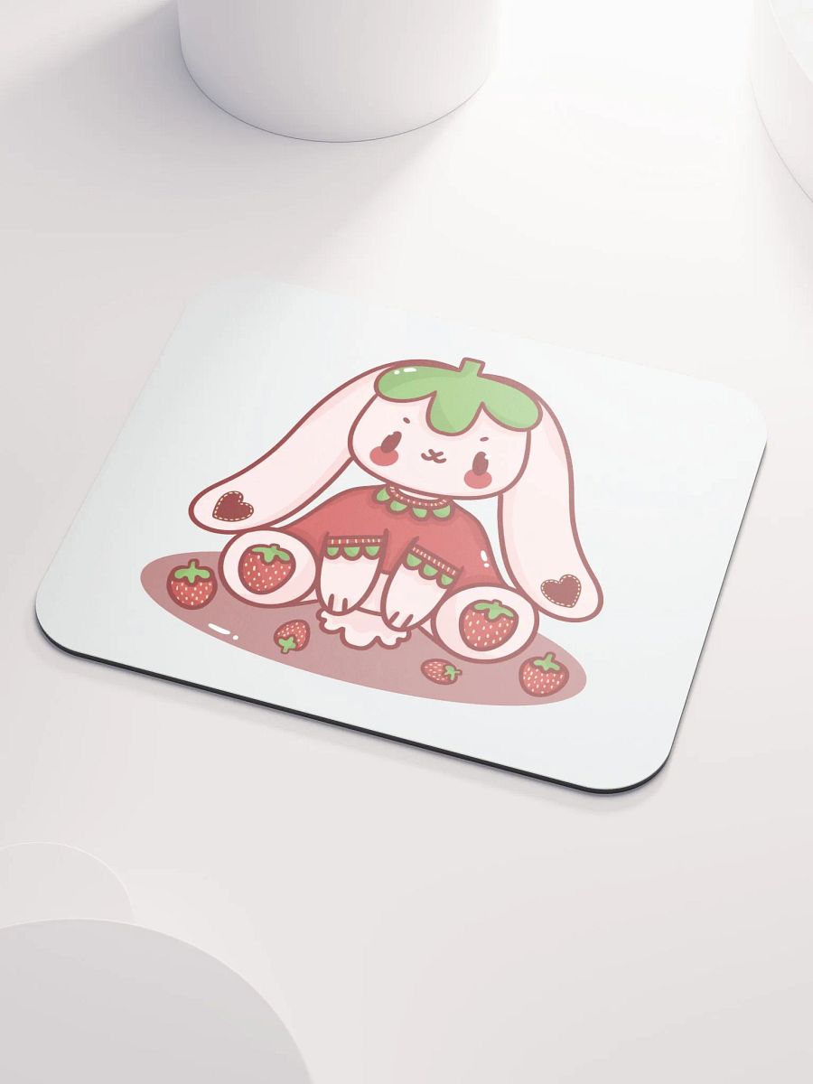 Strawberry Bunny Mouse Mat product image (3)