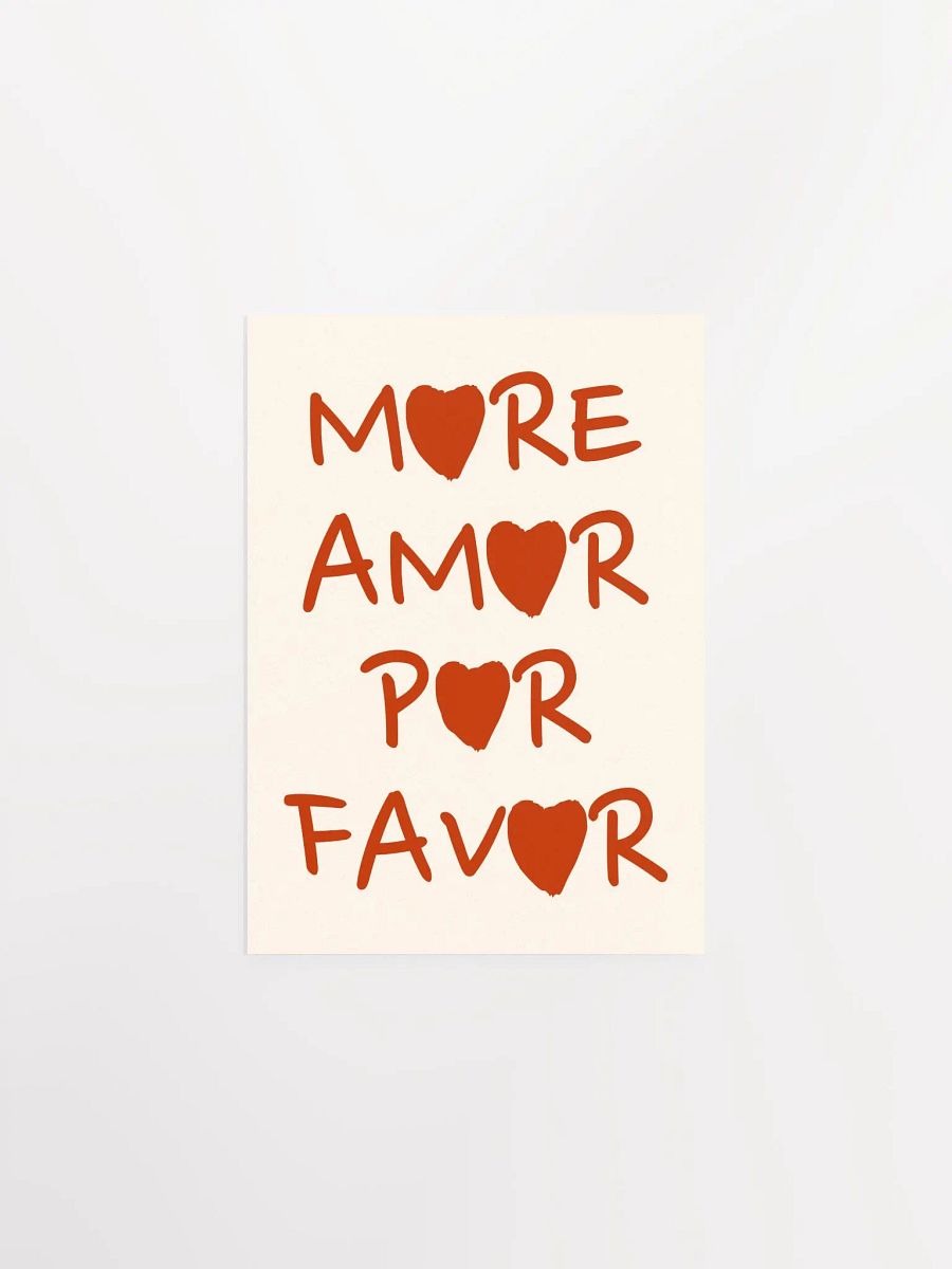 MORE AMOR POR FAVOR Typography Art Print product image (7)