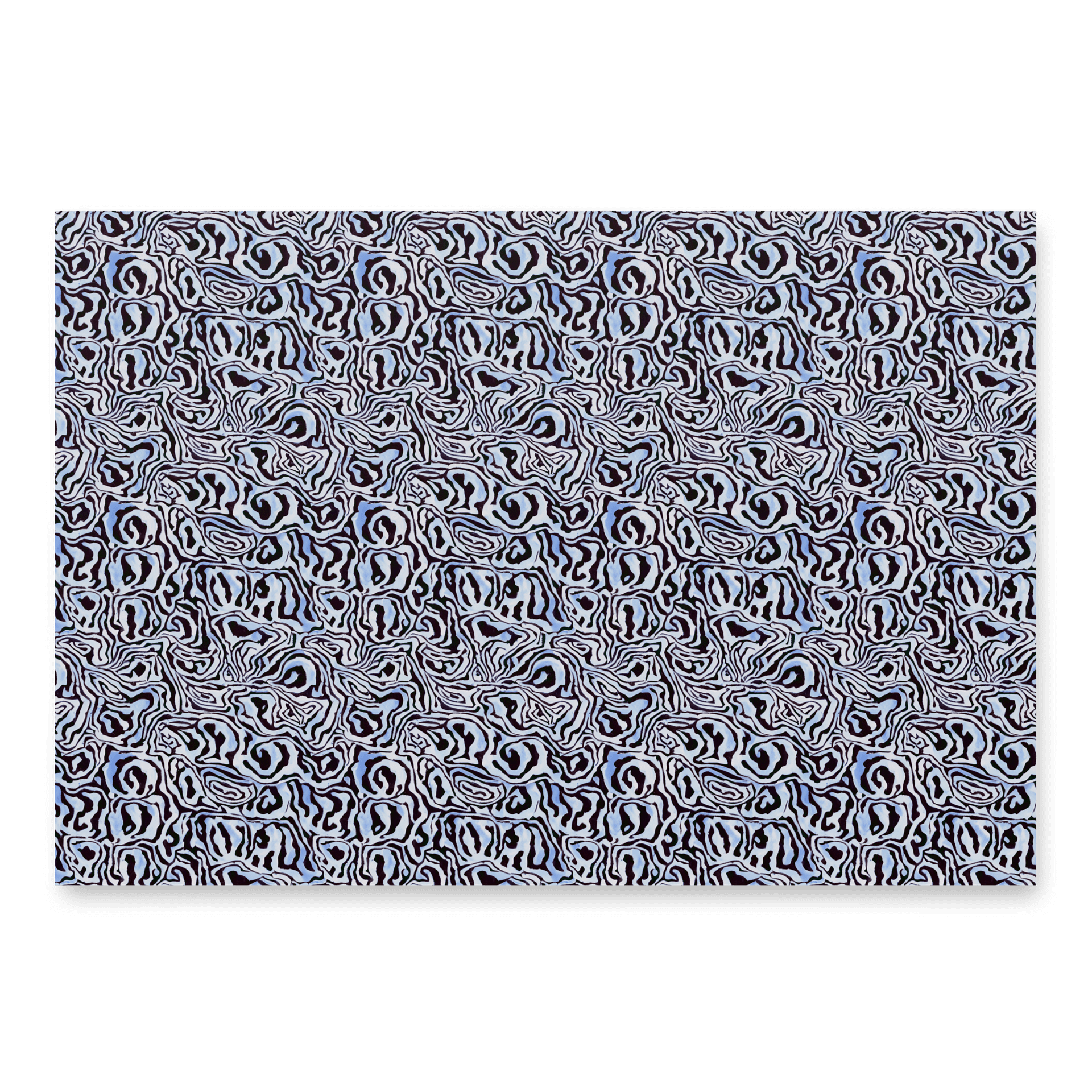 Blue Black Snake Pattern Paper product image (3)