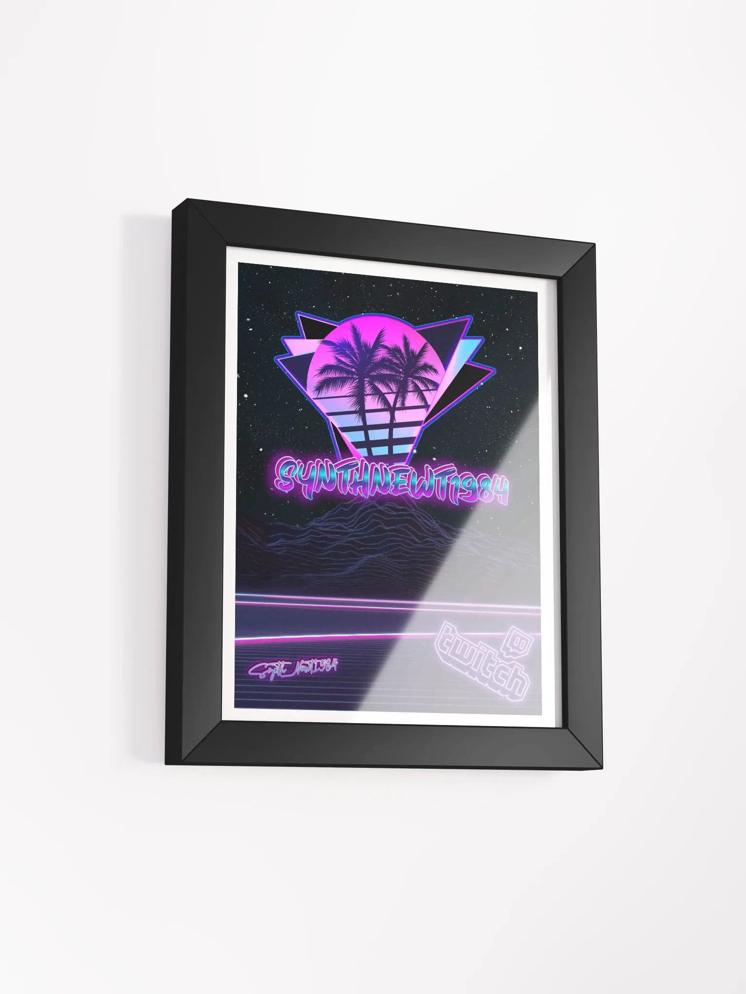 SynthNewt1984 Framed Poster product image (8)