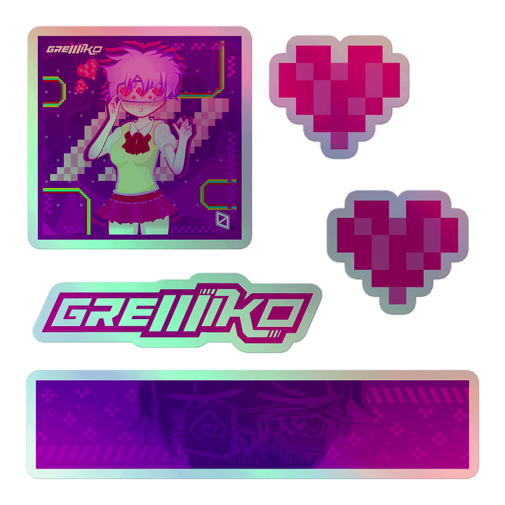 Virtual Love "Holographic Stickers" product image (2)
