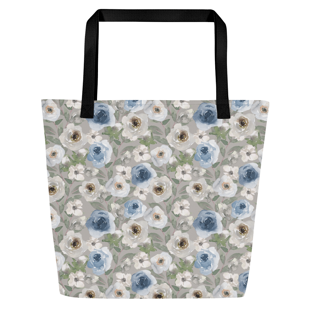 Grey Roses Tote Bag product image (1)