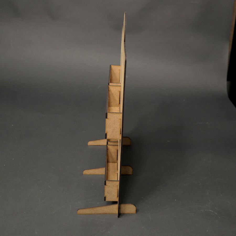 Laser cut template for sticker display rack. product image (5)