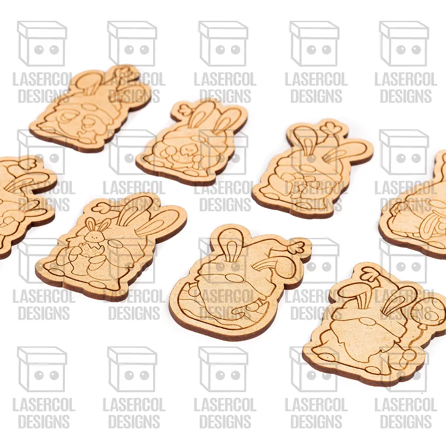 Easter Bunny Gnomes Set 2 - Laser Cut Files product image (8)